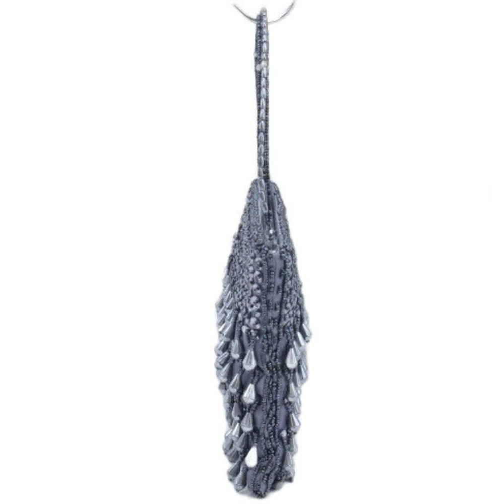 Bijou Handbag Beaded Gray